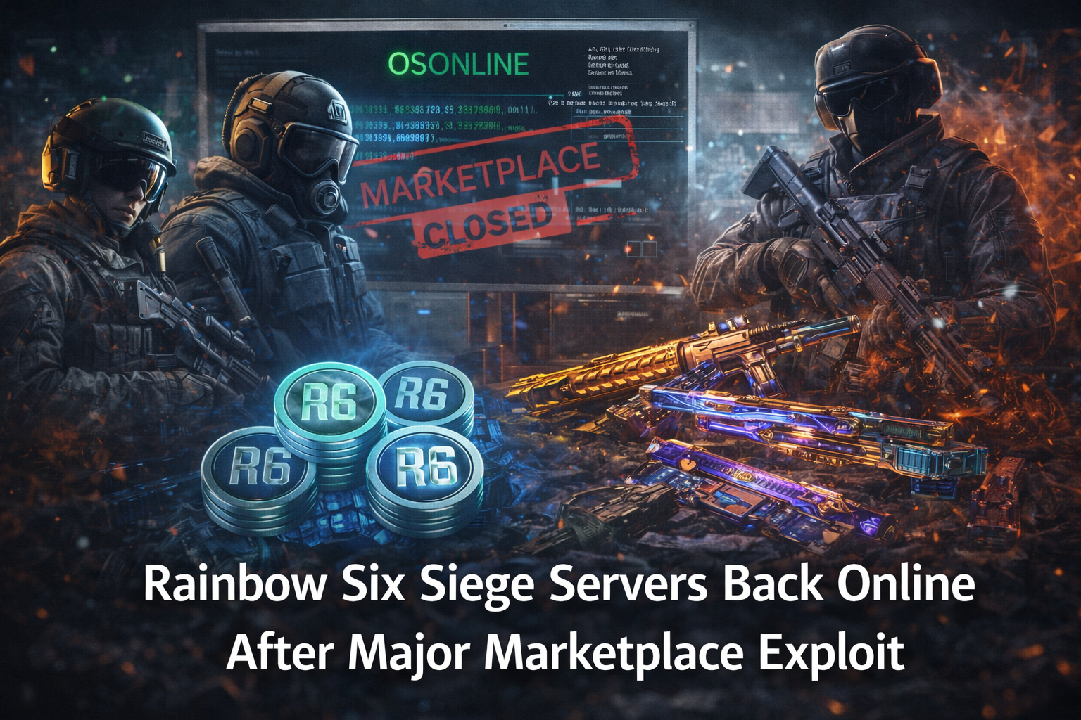 Rainbow Six Siege Servers Back Online After Major Marketplace Exploit