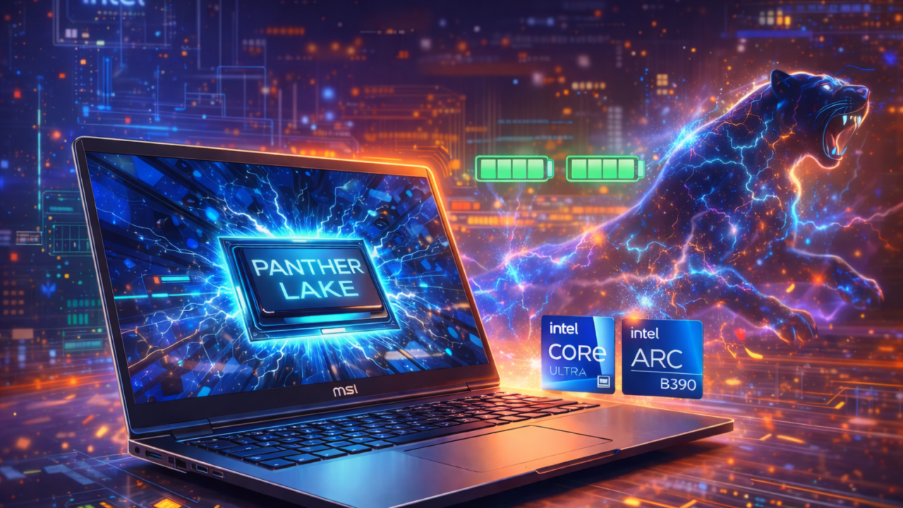 Intel’s Panther Lake Arrives: MSI Laptop Redefines Power and All-Day Efficiency