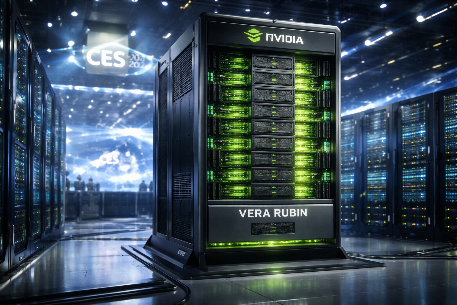 Nvidia Unveils Vera Rubin NVL72 AI Supercomputer With Massive Performance Leap