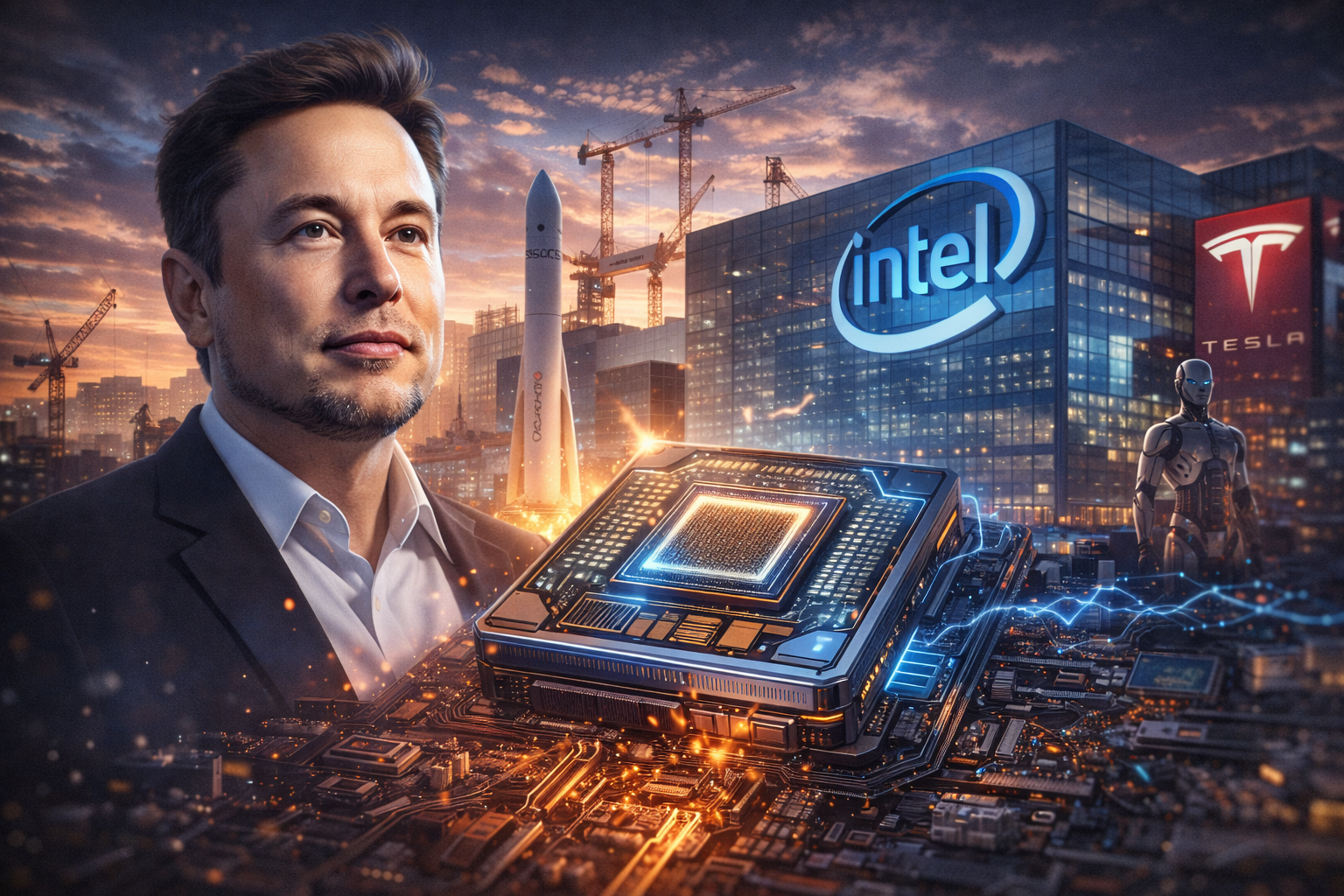 Elon Musk’s $25 Billion Terafab Project Gains Intel Support