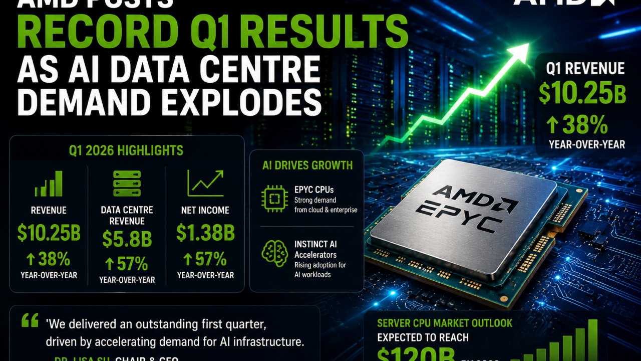 AMD Posts Record Q1 Results as AI Data Centre Demand Explodes